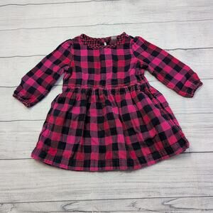 3 Primary Buffalo Plaid Flannel Dress